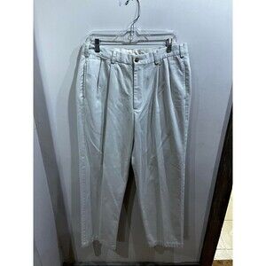 Orvis Pants Men 34X32 (Measured 31 Length) Chino Flat Front Comfort Beige